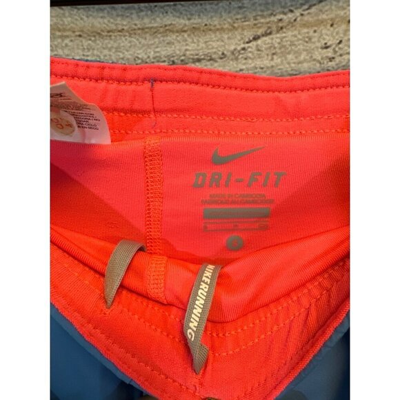 Nike Dri-Fit Running Shorts Blue & Pink Size S - Picture 2 of 3